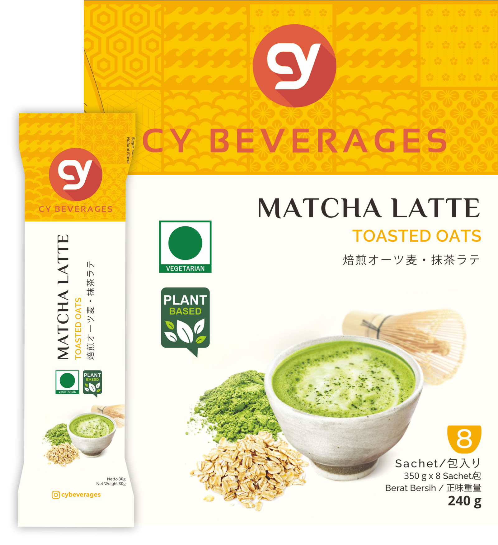 CY Matcha Latte With Toasted Oats 8s