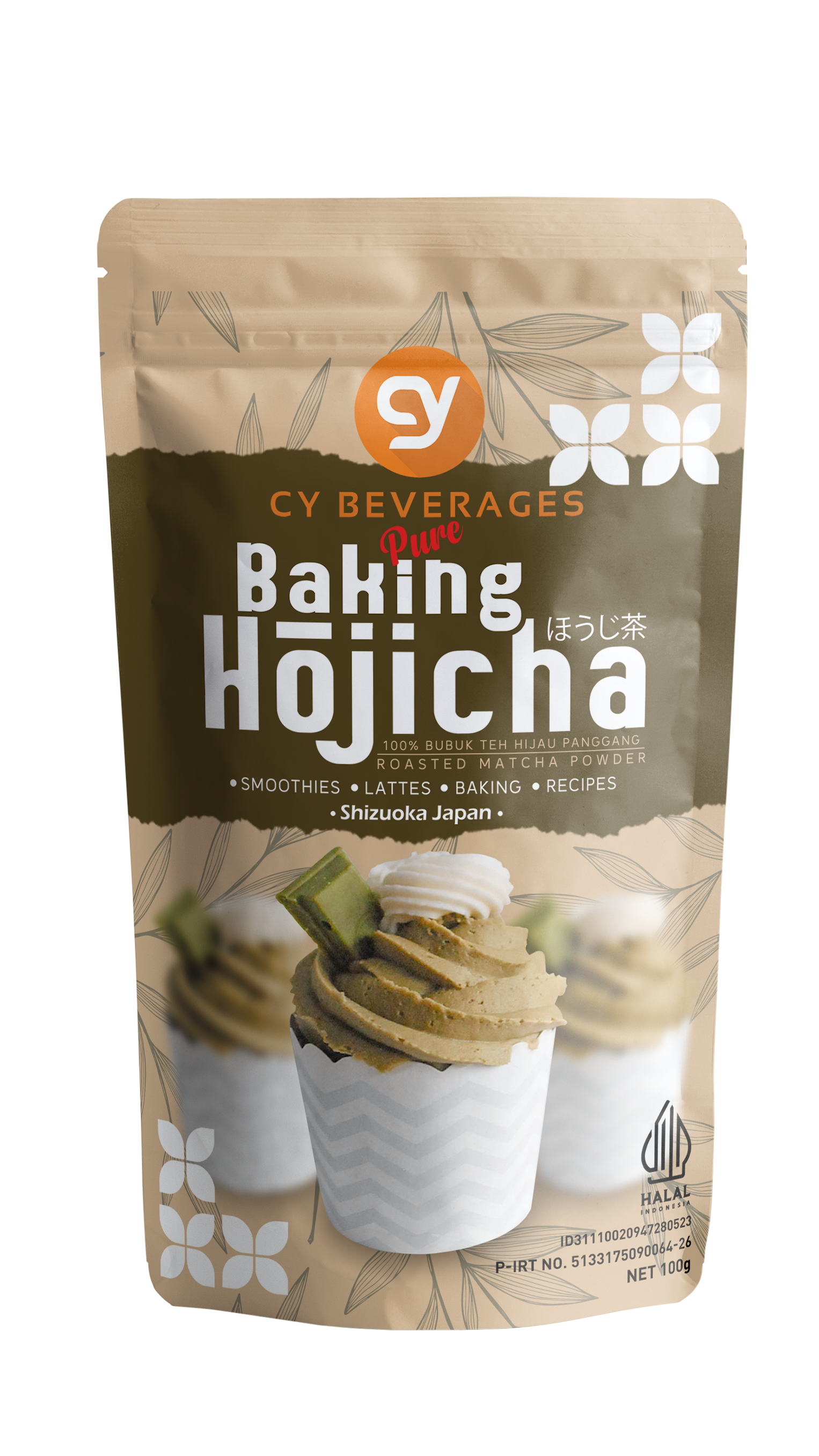 CY Pure Baking Hojicha 100g - Bubuk Hojicha Murni untuk Baking