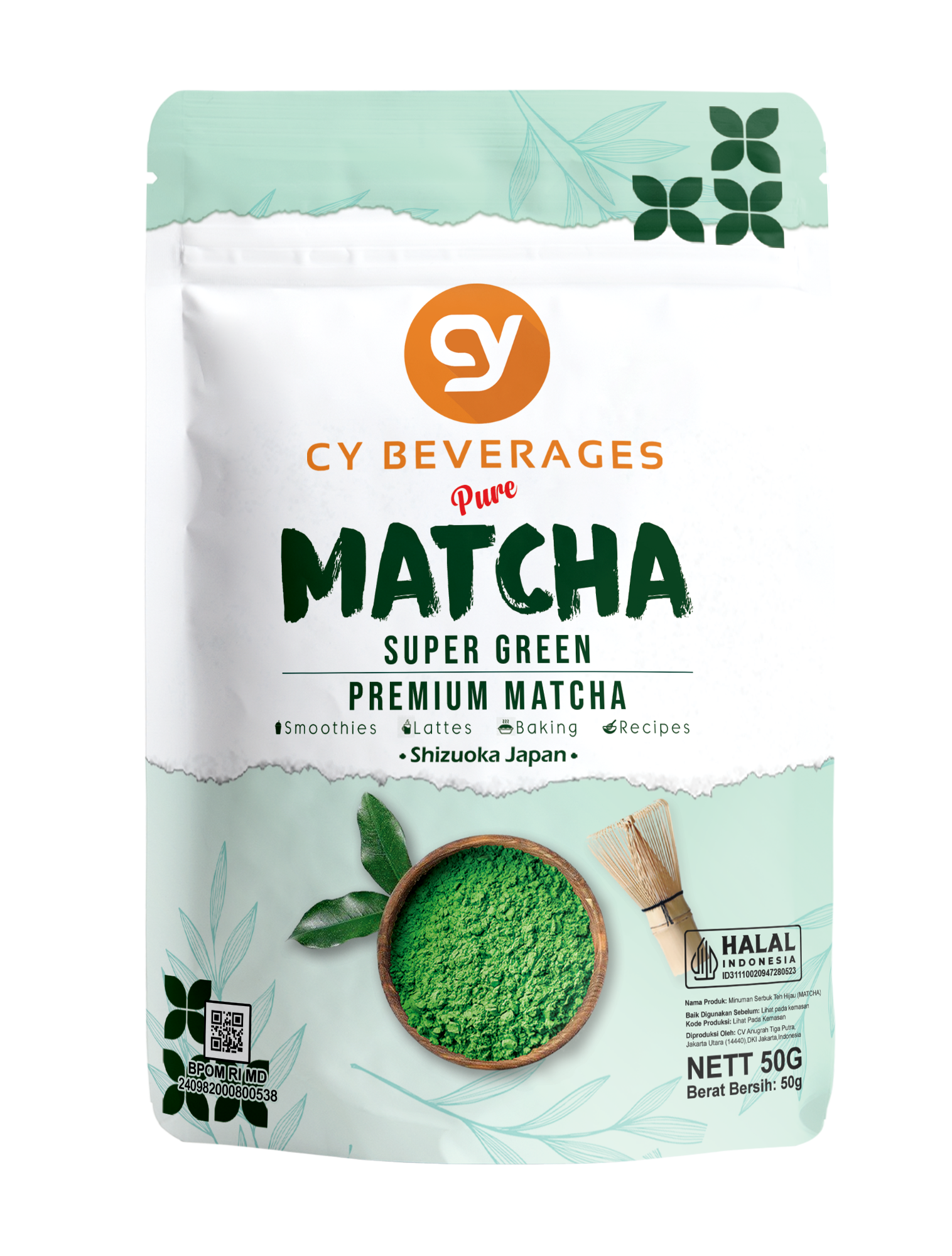 CY Pure Matcha Premium Shizuoka Japan Matcha Powder - Super Green